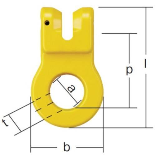 ＫＩＴＯ　チェンスリング　カナグ部材（ピンタイプ）　ツナギカナグＶＣ　基本使用荷重５．２ｔ　VC2130　1 個