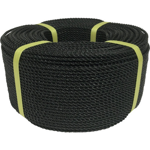Yutakamake Rope PE Rope Roll 4φ x 200m Black PE-84 1 pc