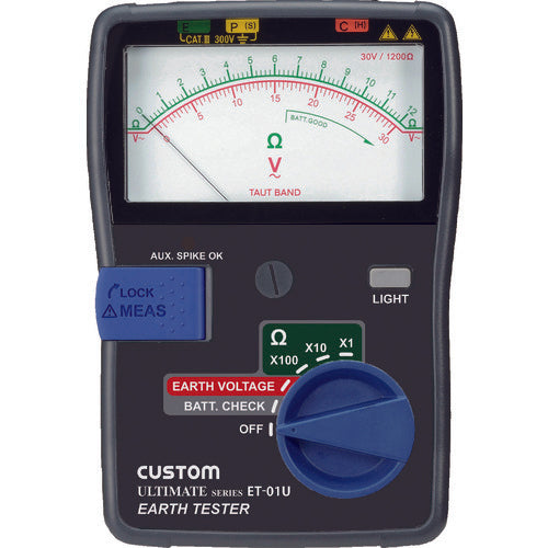 ＣＵＳＴＯＭ　アナログ絶縁抵抗計　ET-01U　1 台