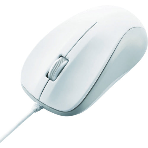 エレコム　ＵＳＢ光学式マウス（Ｍサイズ）ホワイト　M-K6URWH/RS　1 個