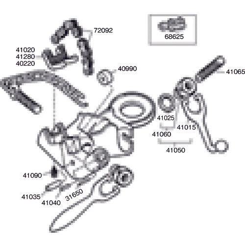 ＲＩＤＧＩＤ　６４０　ポストチェーンバイス　40170　1 台