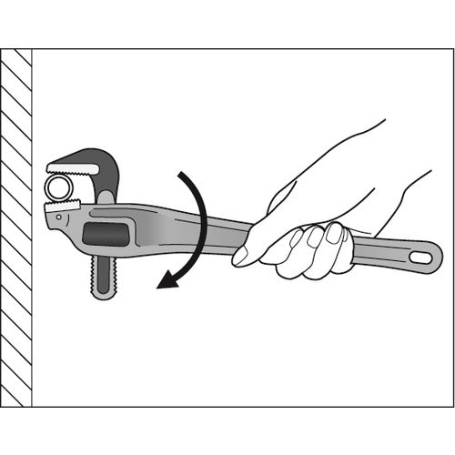 RIDGID offset pipe wrench 18 89440 1 piece