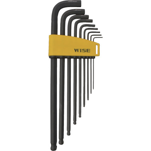 와이즈 블랙볼 포인트 육각봉 렌치 롱 9개 세트 WLB330BN-9S 1 S