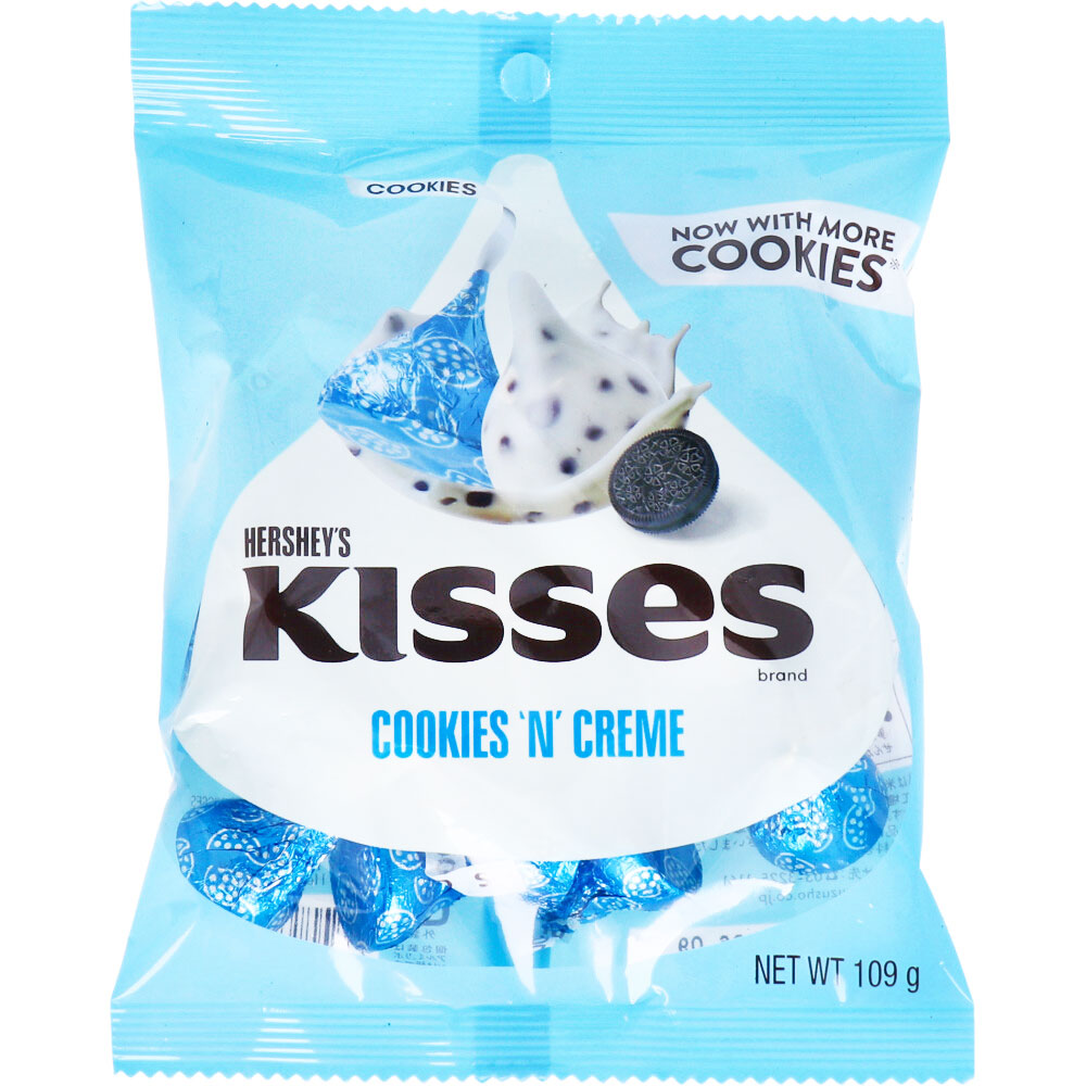 ※[シーズン終売]ハーシー キス・クッキー＆クリーム ペグパック 109g 1 個