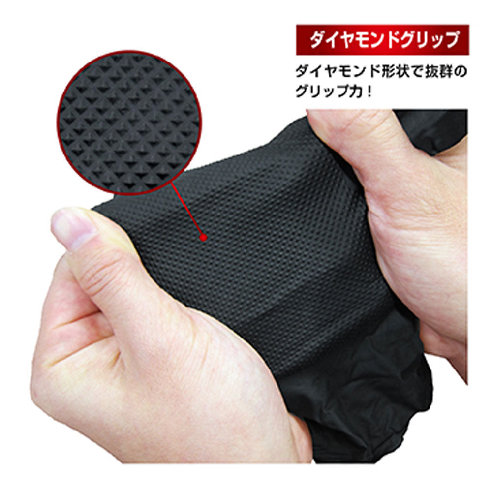 [For commercial use] Engineer gloves, nitrile thin gloves, powder-free, for both right and left hands, black, S size, 50 pieces, 1 unit