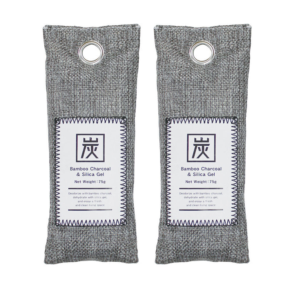 대나무 숯 제습 소취 가방 약 75g×2개입 1개