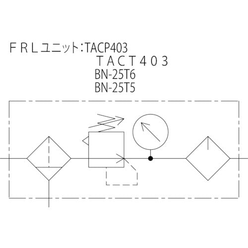 ＴＲＵＳＣＯ　ＦＲＬユニット　口径Ｒｃ３／８（２点セット）　TACP403-10　1 Ｓ