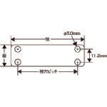 ＰＡＮＤＵＩＴ　マーカープレート　白　（１００枚入）　MP250W175-C　1 袋