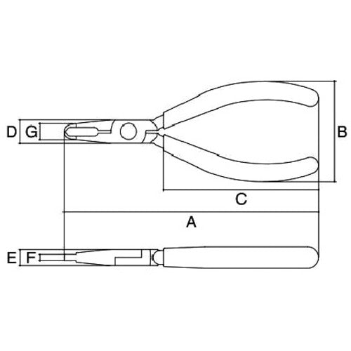 スリーピークス　ニッパ（プラスチック用）　ミニトップカッター（バネ付）　１１７ｍｍ　刃幅３ｍｍ　MTC-3　1 丁