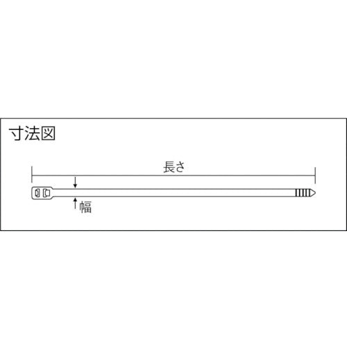 ＰＡＮＤＵＩＴ　ダブルループ結束バンド　耐候性黒　（１００本入）　PLB2S-C0　1 袋