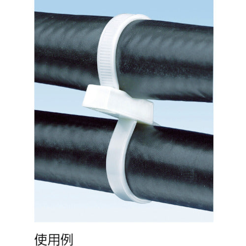 PANDUIT Double Loop Cable Ties Natural (100 pieces) PLB3S-C 1 bag