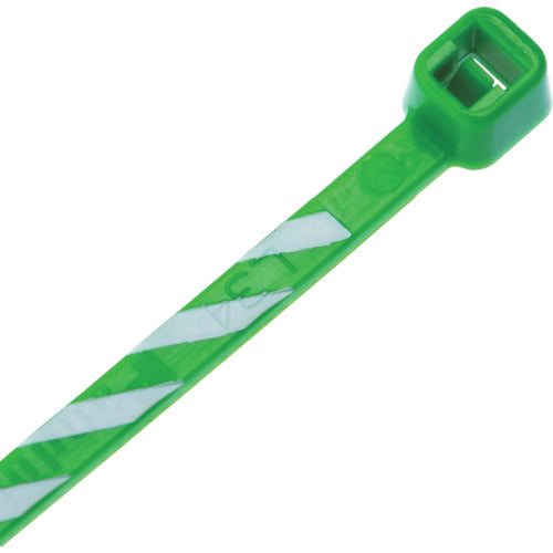 PANDUIT Striped Nylon Cable Ties Green/White (50 pieces) PLT1M-L5-10 1 bag