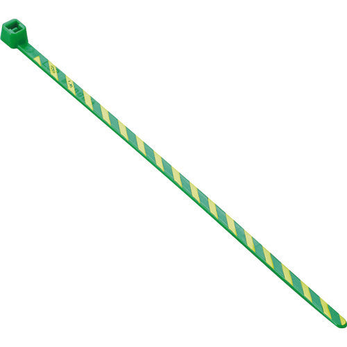 PANDUIT 스트라이프 나일론 결속 밴드 녹색/황색 (50개입) PLT1M-L5-4 1봉