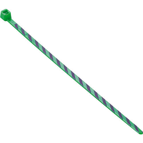 PANDUIT 스트라이프 나일론 결속 밴드 녹색/보라색(50개입) PLT1M-L5-7 1봉