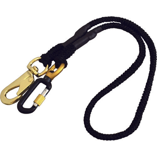 フジ矢　安全ロープ　布製セーフティーコード（ロック付き・５ｋｇタイプ・黒）　FSC-5BK-SR　1 個