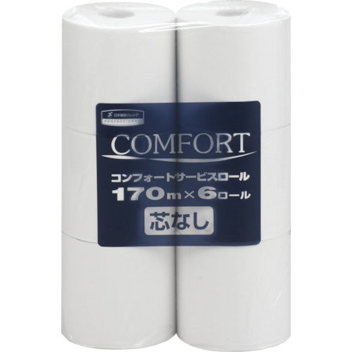 Crecia Toilet Paper Comfort Service Roll 170m Coreless 11290 1 CS