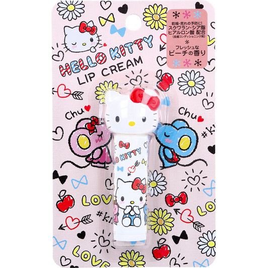 Hello Kitty Die Cut Lip Balm Fresh Peach Scent 4g 1 piece