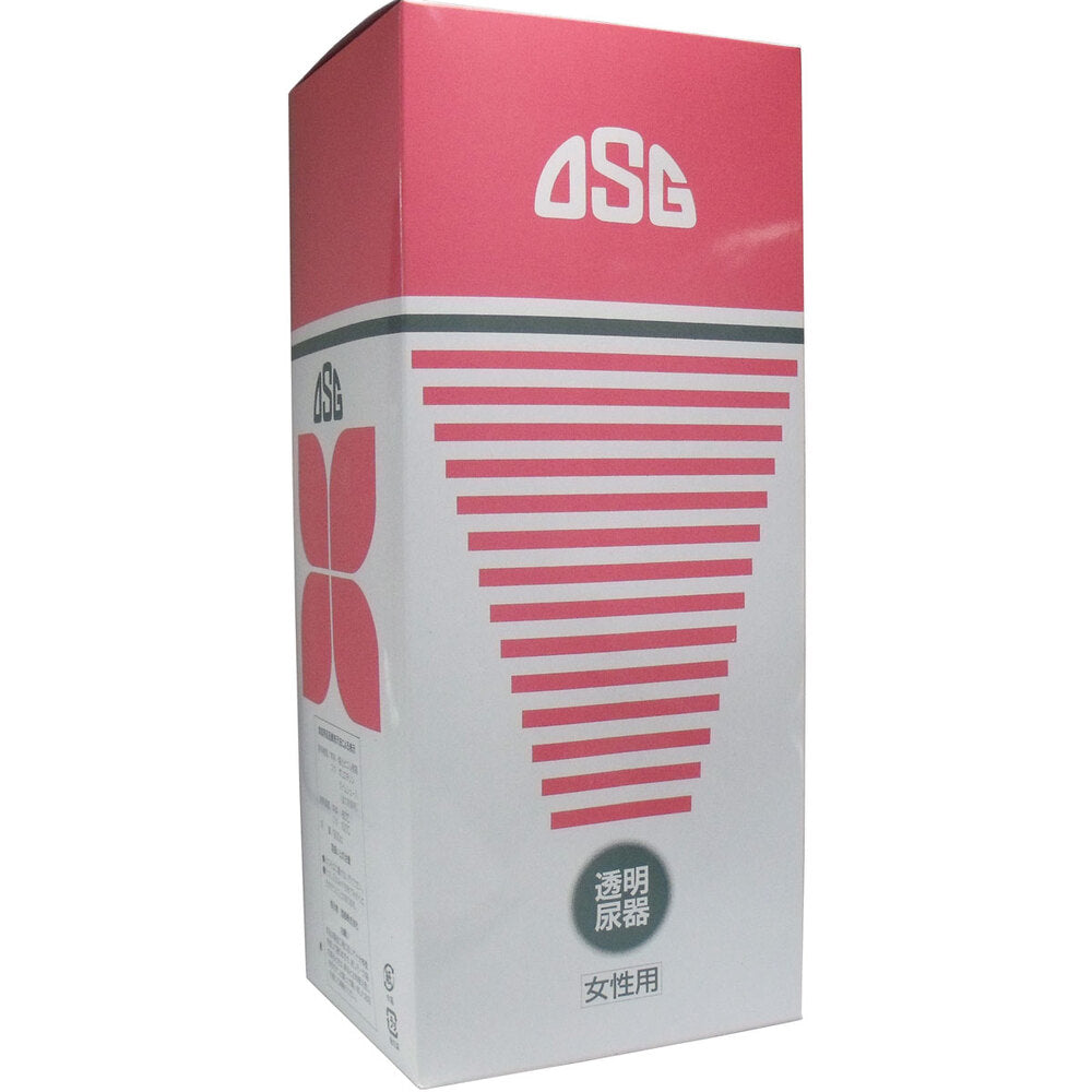 Transparent urinal for women 900cc 1 piece