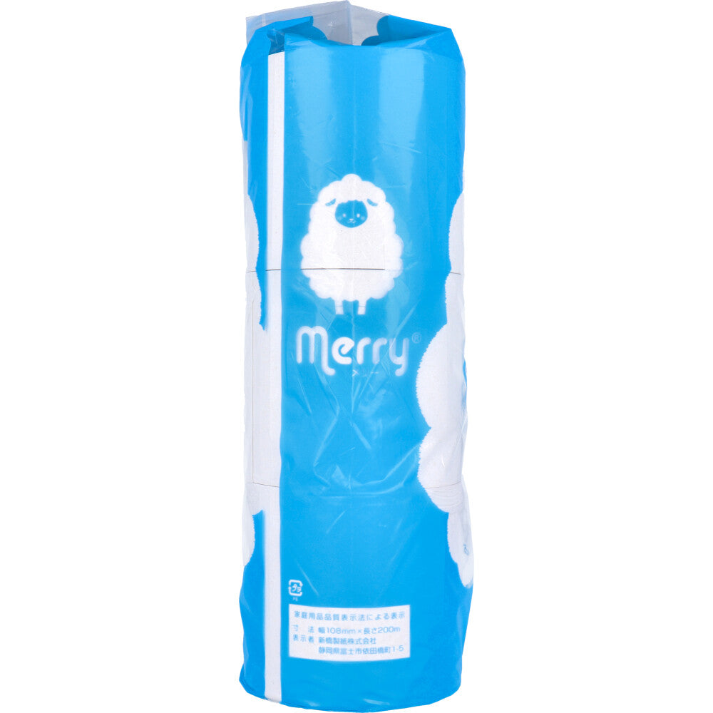 Toilet paper coreless merry single 200m x 6 rolls 1 piece