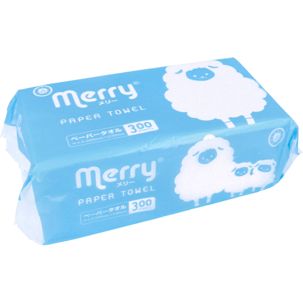 Paper Towels Merry Towel 300 sheets 1 unit