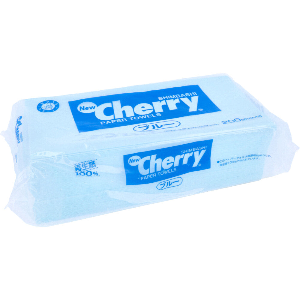 Paper Towels New Cherry Blue Towels 200 sheets 1 pc