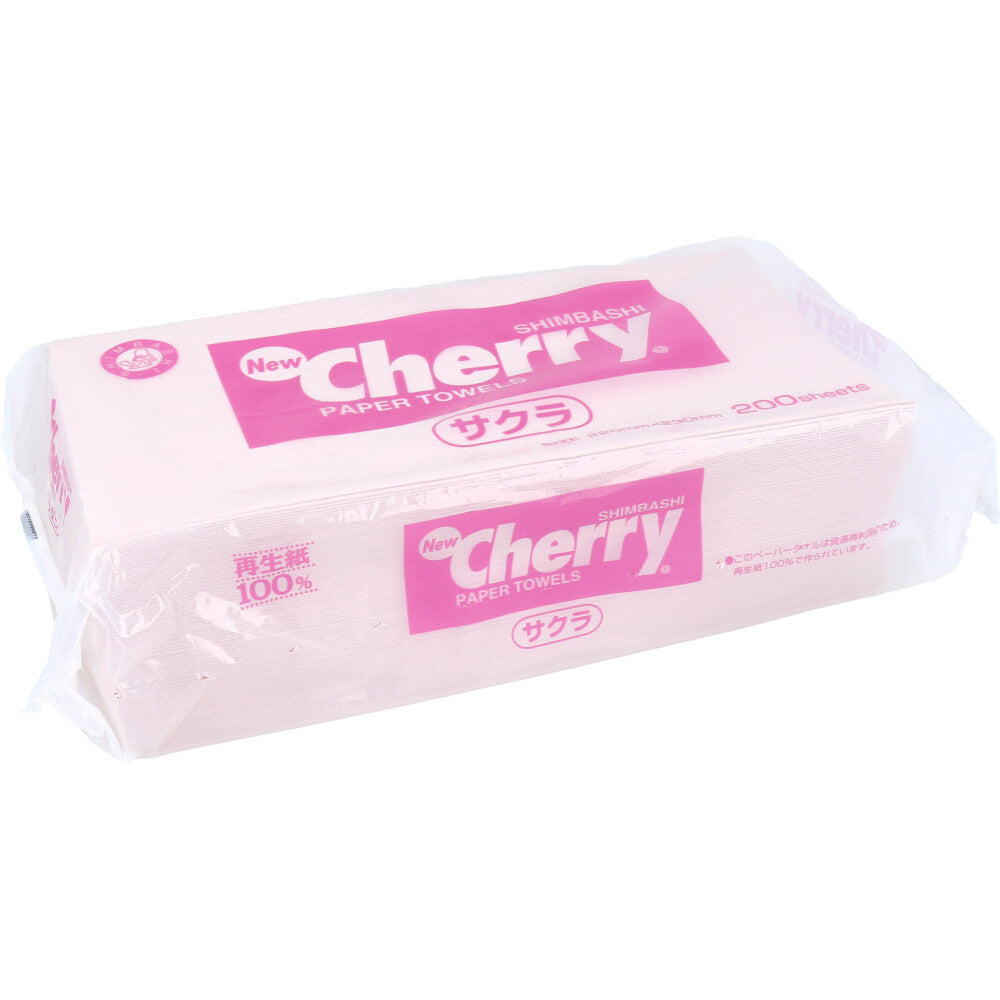 Paper Towels New Cherry Sakura Towels 200 sheets 1 piece