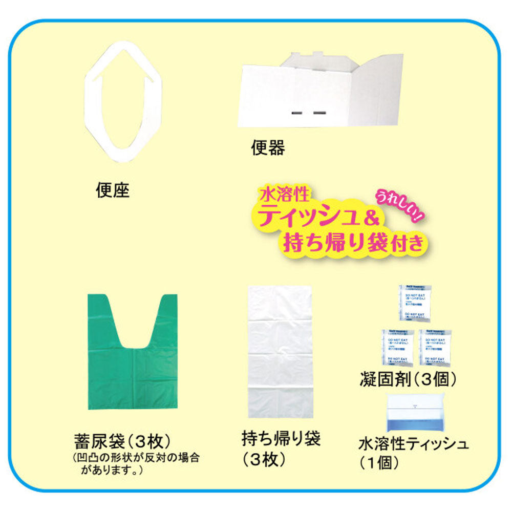 [メーカー欠品]携帯簡易トイレ ミニマルちゃん2 3M2-60 3回分セット 1 個