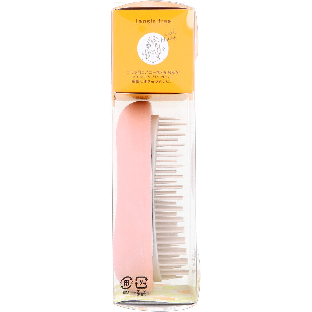 Contains honey ingredients Static electricity removal Honey Beans Hair Care Brush Pink HO100P 1 piece