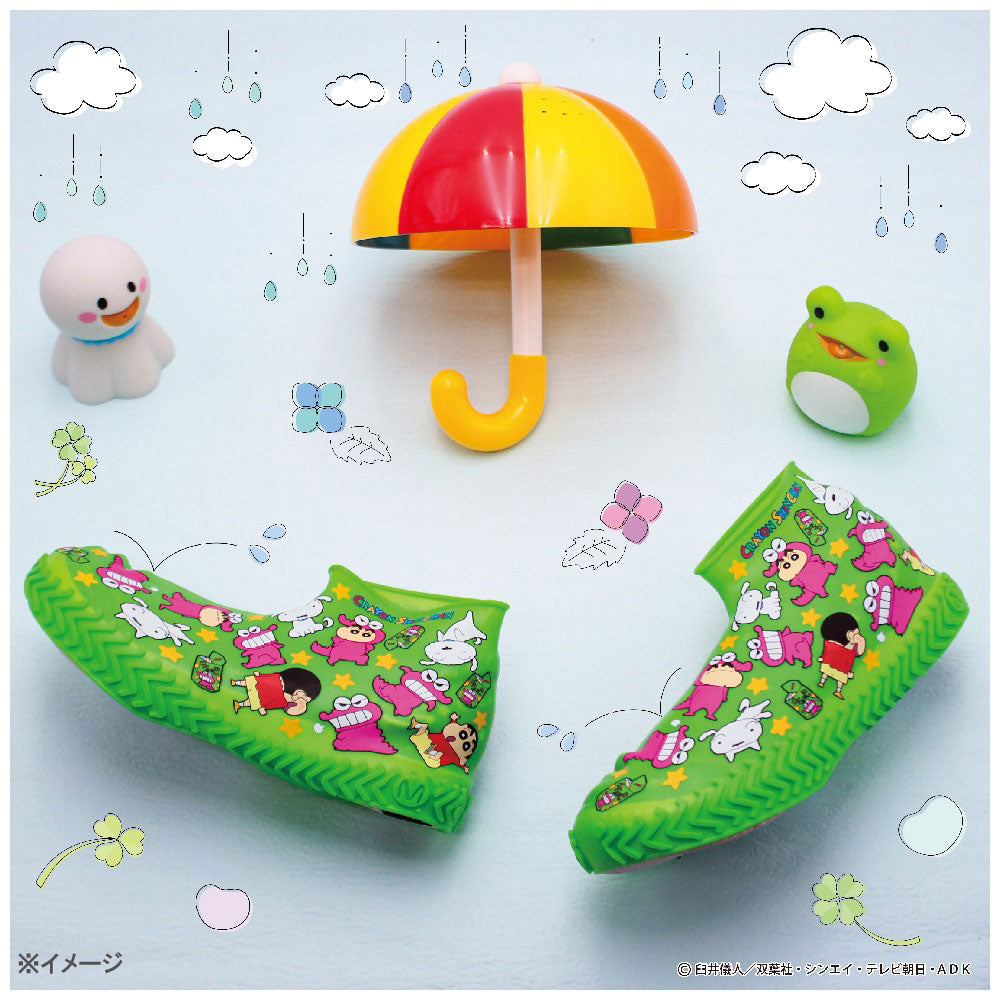【아울렛】레인 신발 커버 크레용 신짱 M 1개