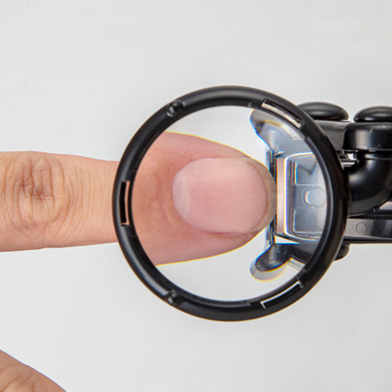 Takumi no Waza Stainless Steel Nail Clipper with Magnifying Glass, with Guard to Prevent Cutting Too Short, G-1309 1 pc