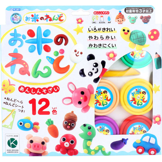 Ginpo rice clay 12 color set 1 piece