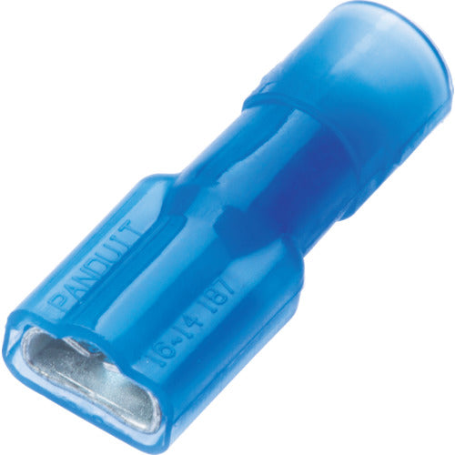 ＰＡＮＤＵＩＴ　圧着端子　差込型完全絶縁　メス型　ＡＷＧ１６〜１４　青　（１００個入）　DNF14-187FIB-C　1 袋