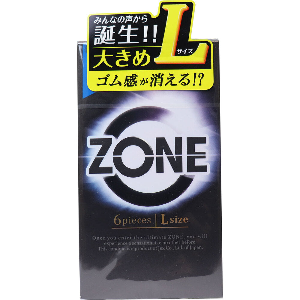 [メーカー欠品]ZONE(ゾーン) コンドーム Lサイズ 6個入 1 個