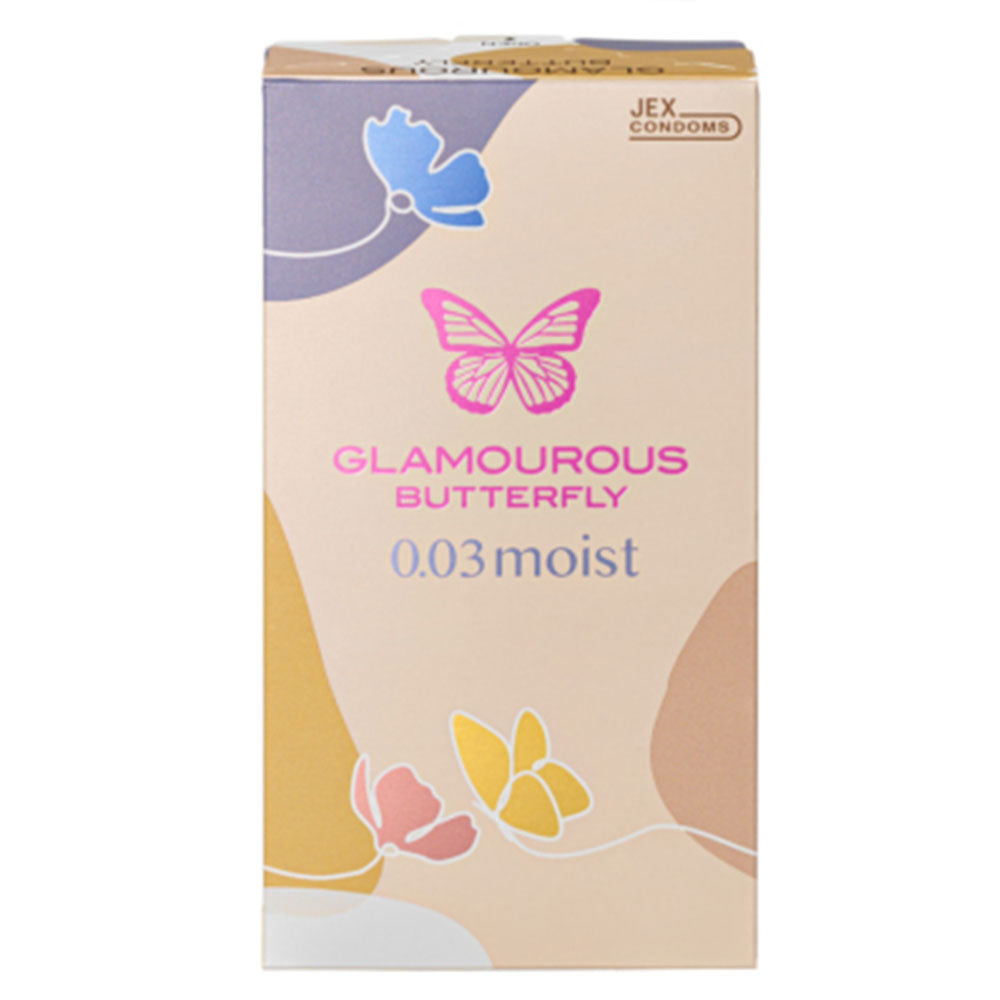 Glamorous Butterfly 0.03 Moist Condom 8 pieces 1 piece