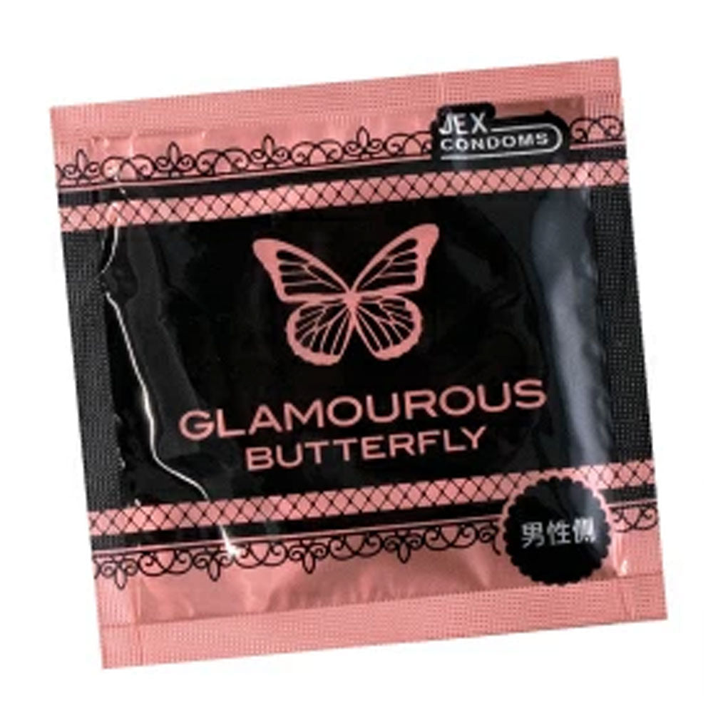 グラマラスバタフライ モイスト コンドーム Lサイズ 8個入 1 個