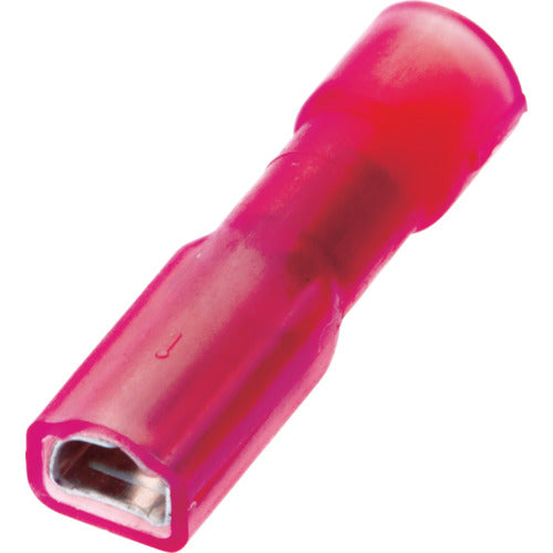 ＰＡＮＤＵＩＴ　圧着端子　差込型完全絶縁　メス型　ＡＷＧ２２〜１８　赤　（１００個入）　DNF18-187FIB-C　1 袋