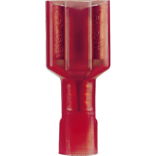 ＰＡＮＤＵＩＴ　圧着端子　差込型完全絶縁　メス型　ＡＷＧ２２〜１８　赤　（１００個入）　DNF18-250FIB-C　1 袋