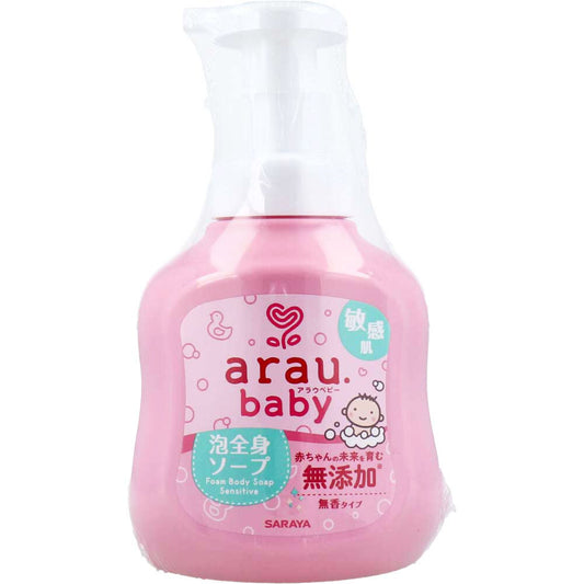 アラウ.ベビー 泡全身ソープ 敏感肌 無香タイプ 450ｍL 1 個