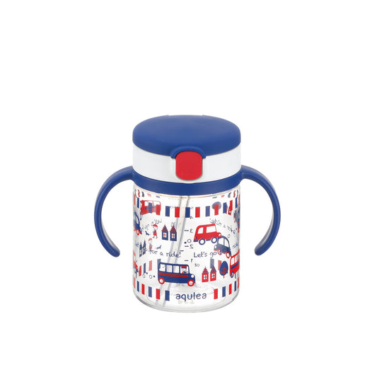 Richell Aclear Outing Straw Mug R 200 Navy Blue 1 piece