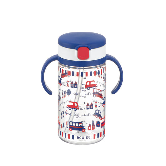 Richell Aclear Outing Straw Mug R 320 Navy Blue 1 piece