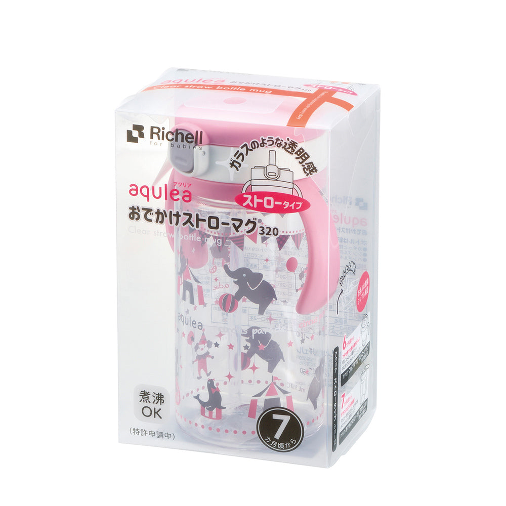 リッチェル アクリア おでかけストローマグR 320 ピンク 1 個