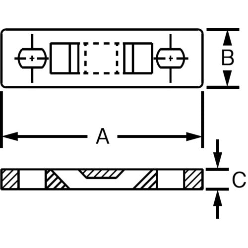 PANDUIT 고정구 멀티 타입 레이트(100개입) 가로 44.5 고정 M3 나사 MTP1S-E6-C 1봉