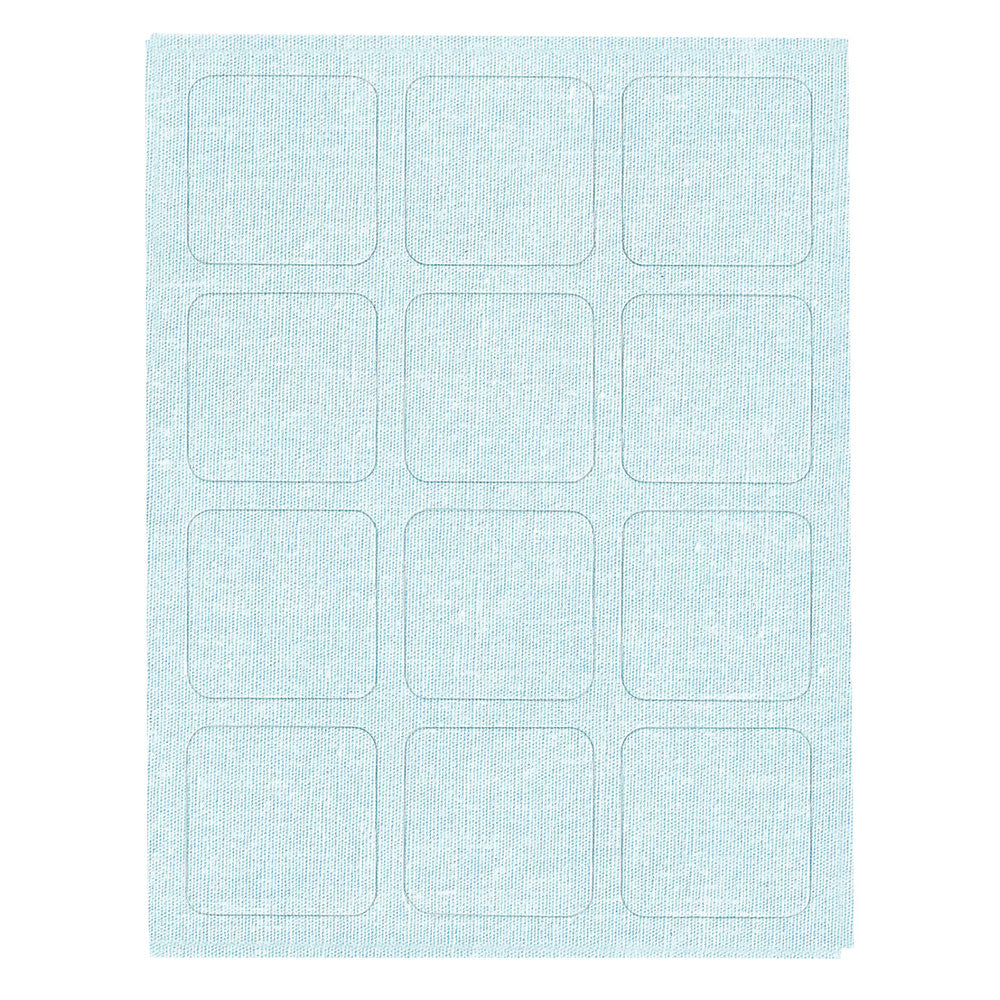 布に貼れるお名前シール 無地 20×20mm 48枚入 1 個