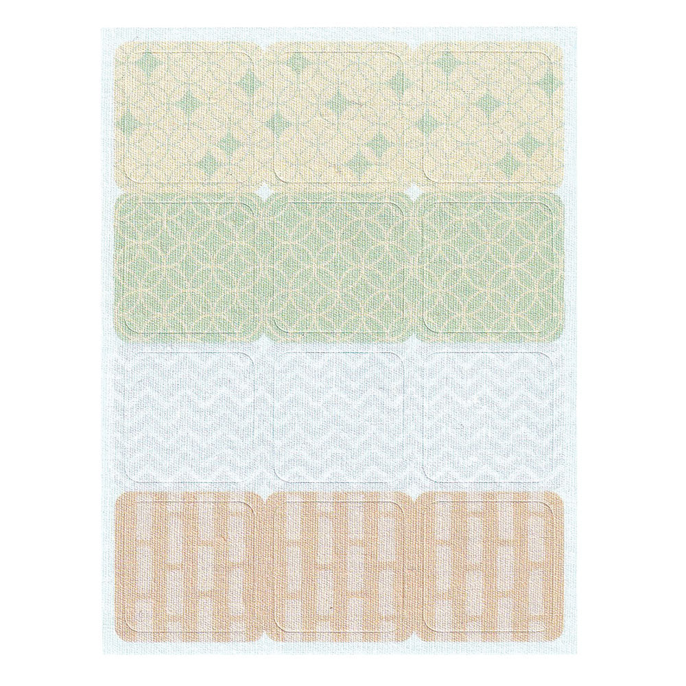 천에 붙일 수 있는 이름 씰 아소트 A 20×20mm 48장입 1개