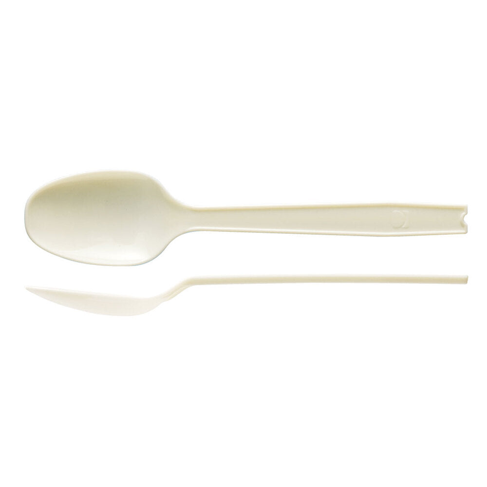 [Outlet] Commercial E-type spoon, 160mm, white, loose, pack of 500, 1 piece