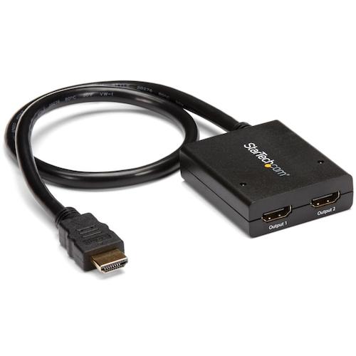 ＳｔａｒＴｅｃｈ　ビデオスプリッター／ＨＤＭＩ／１入力２出力／４Ｋ３０Ｈｚ／ＵＳＢパワー／７．１ｃｈ　ST122HD4KU　1 個