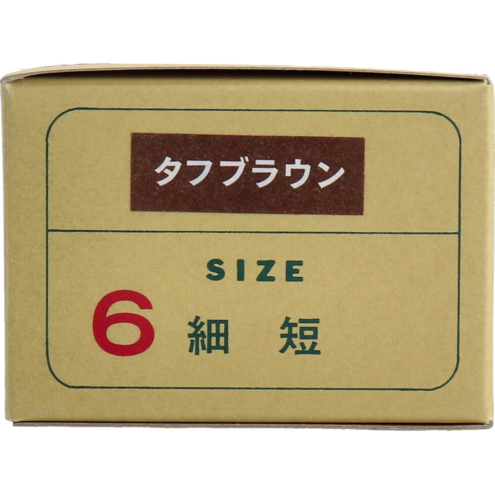 Hanaki Finger Sleeves Tough Brown Size 6 Thin and Short 20 Pieces 1 Piece