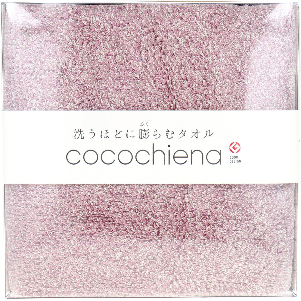 Cocochiena Coco Cube Bath Towel, Approx. 60 x 120 cm, Pink, CE-1871, 1 Piece, 1 Item