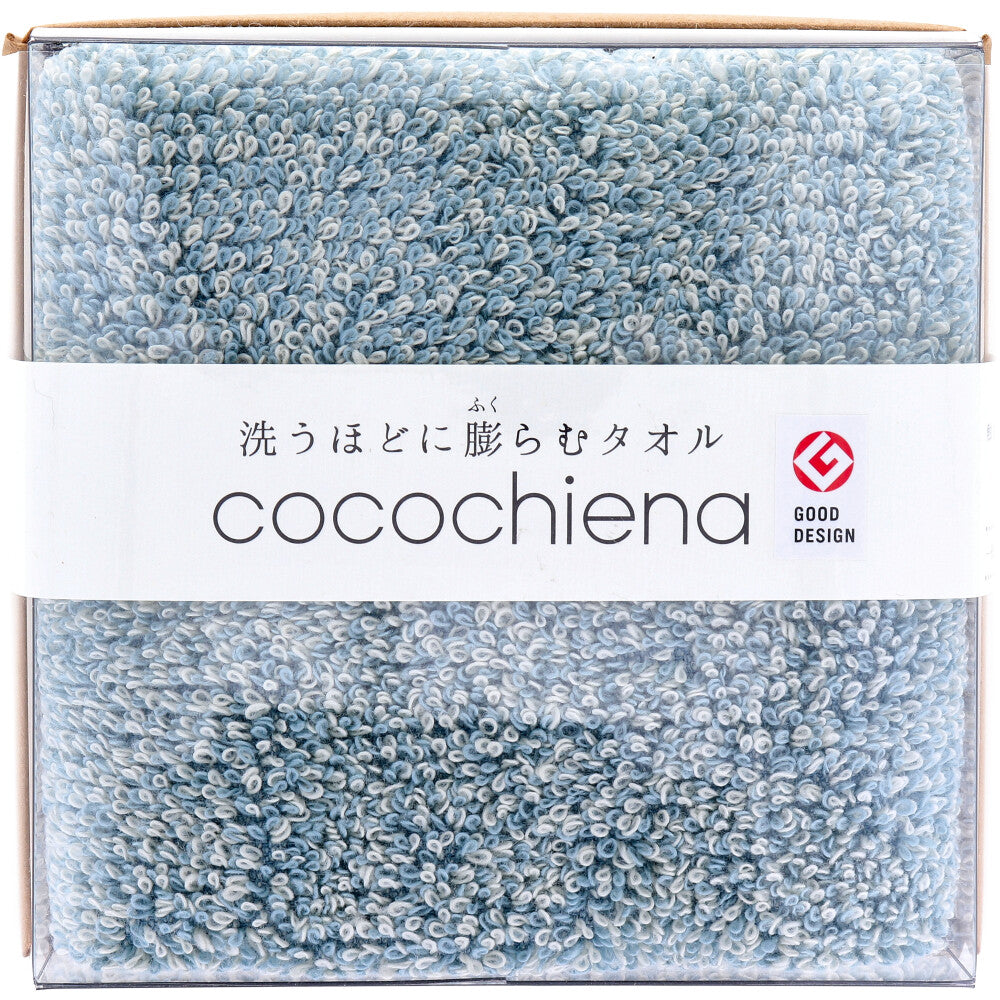 cocochiena (코코 치에나) 코코 큐브 페이스 타올 약 34 × 80cm 블루 CE-871 1 장 입 1 개