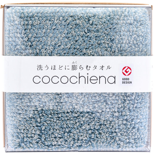 Cocochiena Coco Cube Face Towel, Approx. 34 x 80 cm, Blue, CE-871, 1 Piece, 1 pc